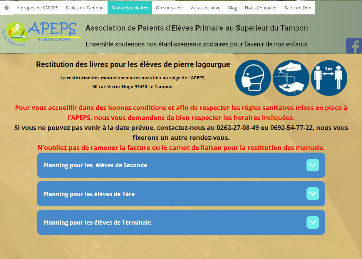 restitution manuels scolaires